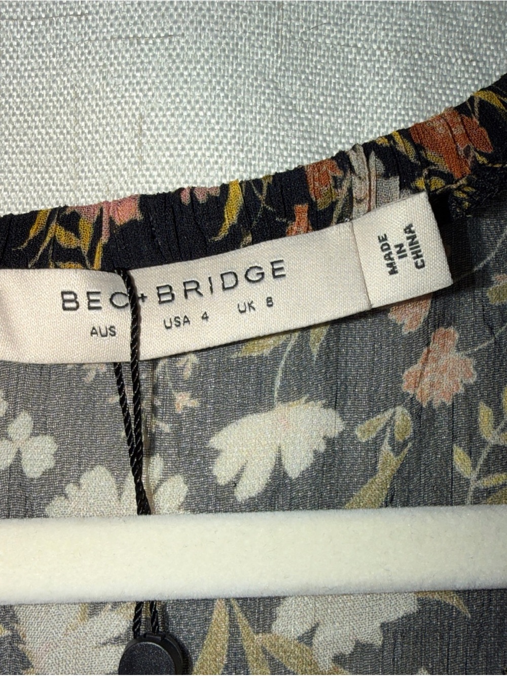 Bec and Bridge Nightshade Silk Floral Long Sleeve Tiered Maxi Dress Sz 4 Boho - Picture 14 of 16